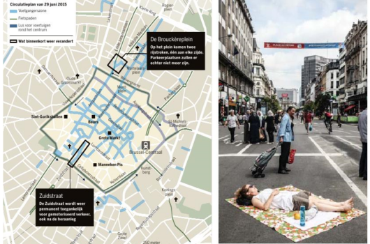 changes in the center of Brussels