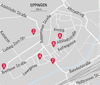 map of Eppingen