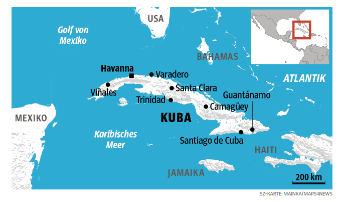 Locator map of Cuba