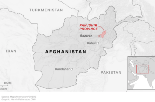 locator map of Afghanistan highlighting Panjshir
