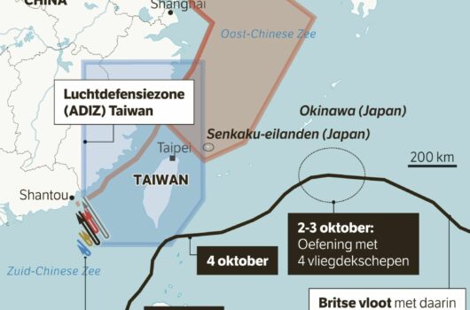 map of China and Taiwan war