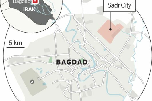 locator map of Bagdad