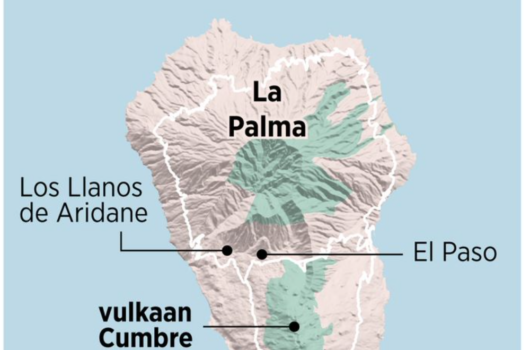 la palma island at different scales