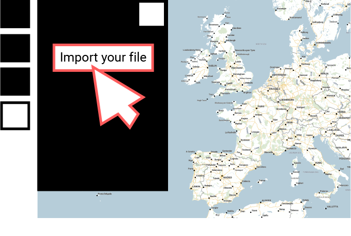 import your data to create maps