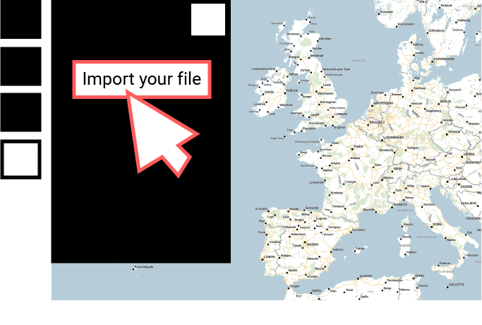 import your data to create maps