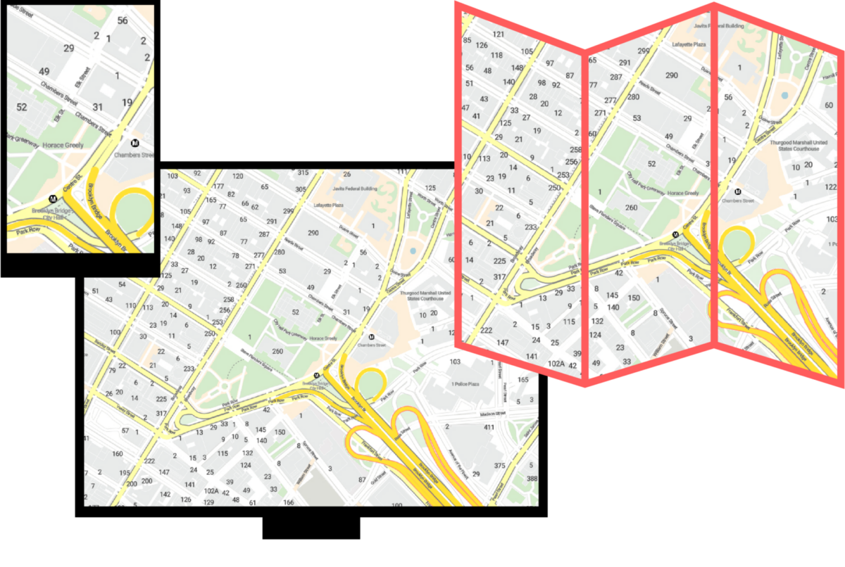 Carte pour différents supports : smartphone, ordinateur et imprimé