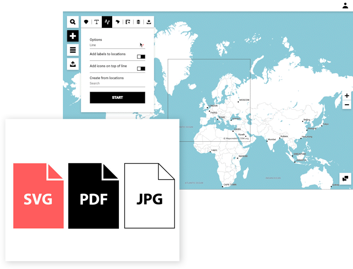 export in different formats