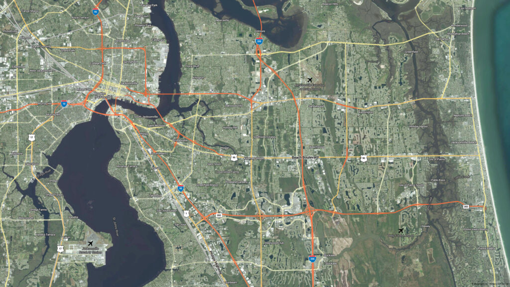 Show municipal-level labels combined with our imagery.