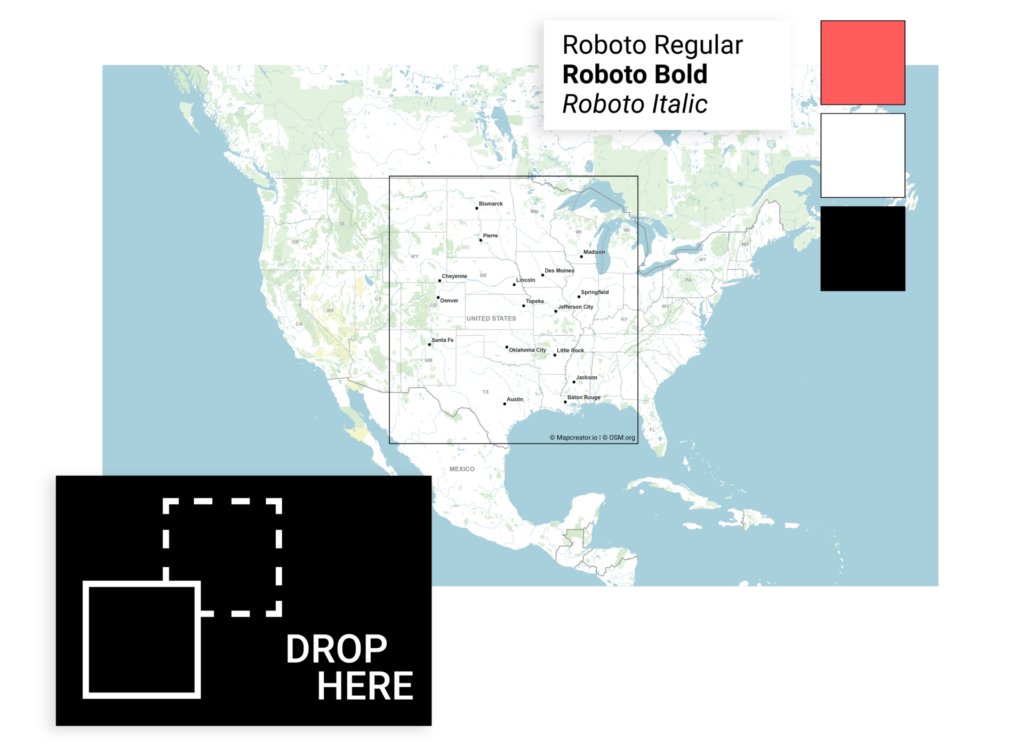 Create interactive vector map