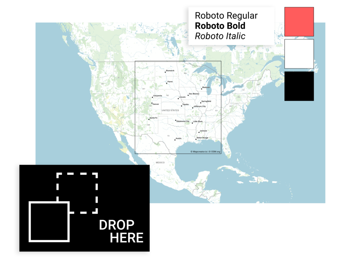 Create interactive vector map