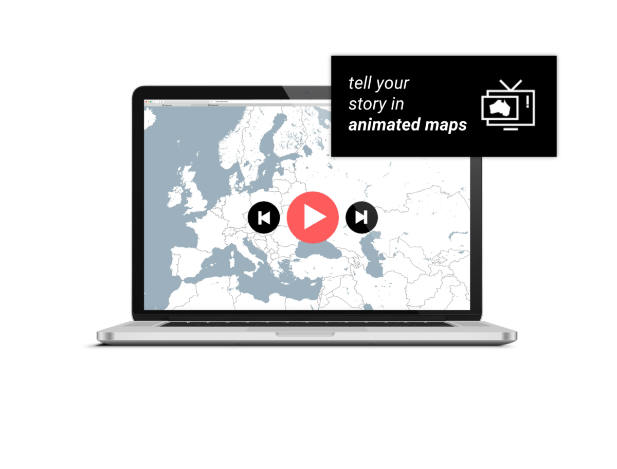 travel map video animation