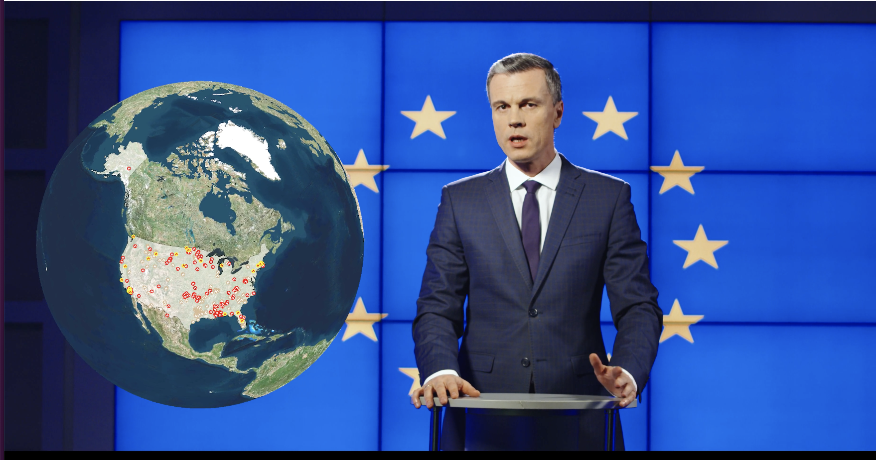 alpha channel rendering image newsreader and globe