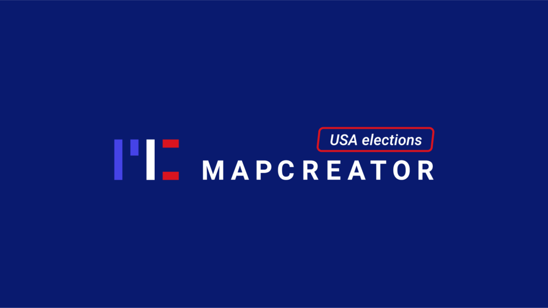 2024 US general election realtime reporting with Mapcreator Mapcreator