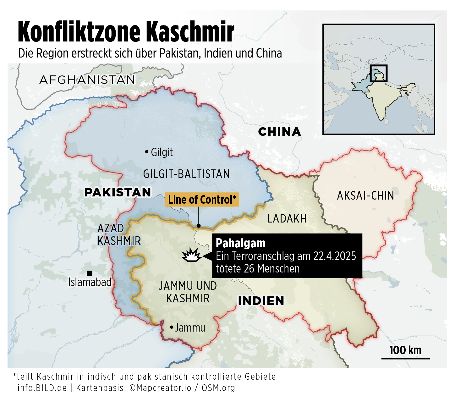 A deadly terrorist attack in Pahalgam, Jammu and Kashmir, killed 26 people on April 22, 2025, reigniting tensions in the volatile Kashmir region contested by India, Pakistan, and China.
