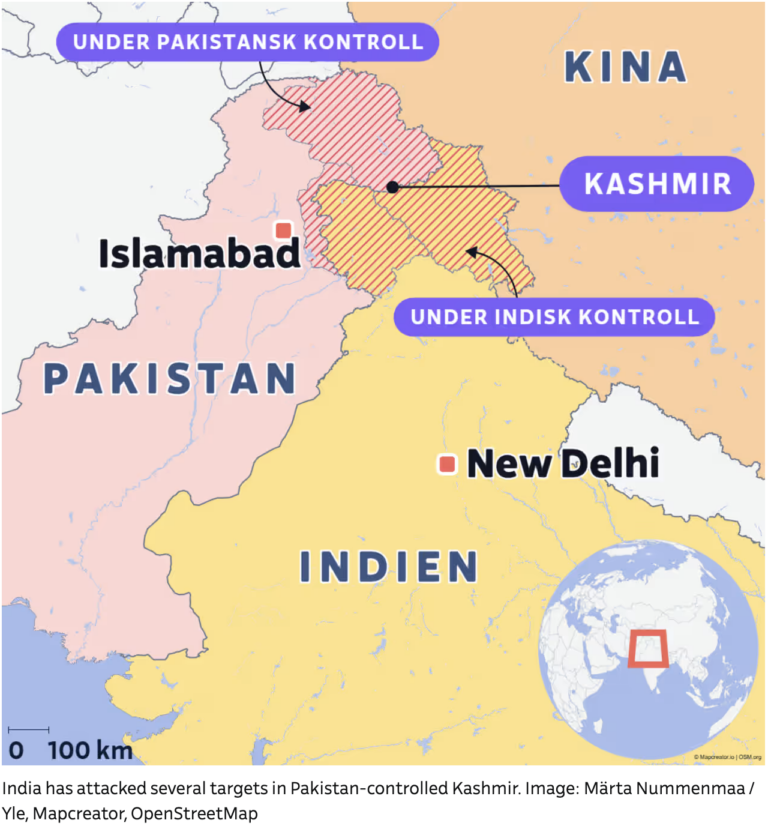 Pakistan Gc Control Ris YLE - Map of Kashmir Conflict, India/Pakistan Control and Attacks ...