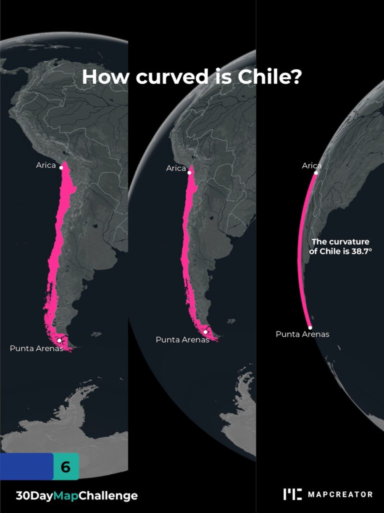 30 day map challenge, Chili, de virale post