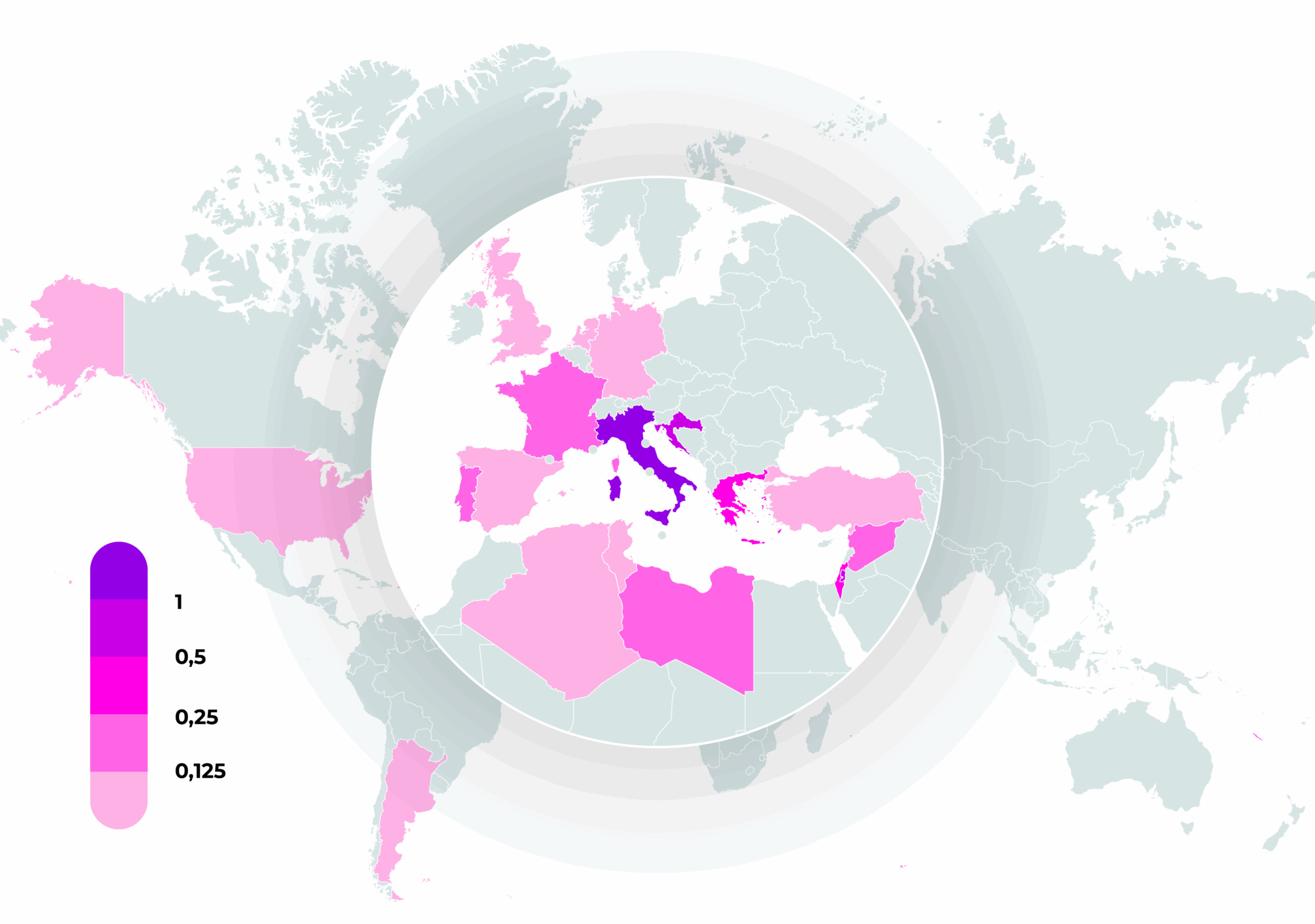 visual map example static world map with scope