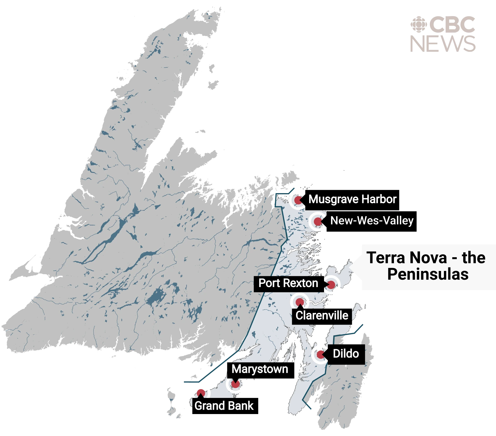 CBC mapstyle east canadian map