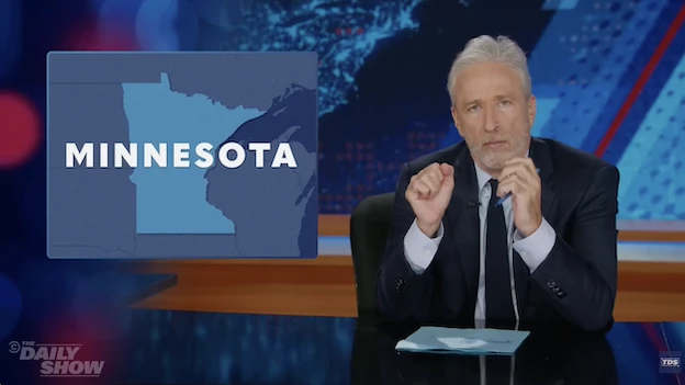 Daily Mail news segment on minnasota by Jon Stewart
