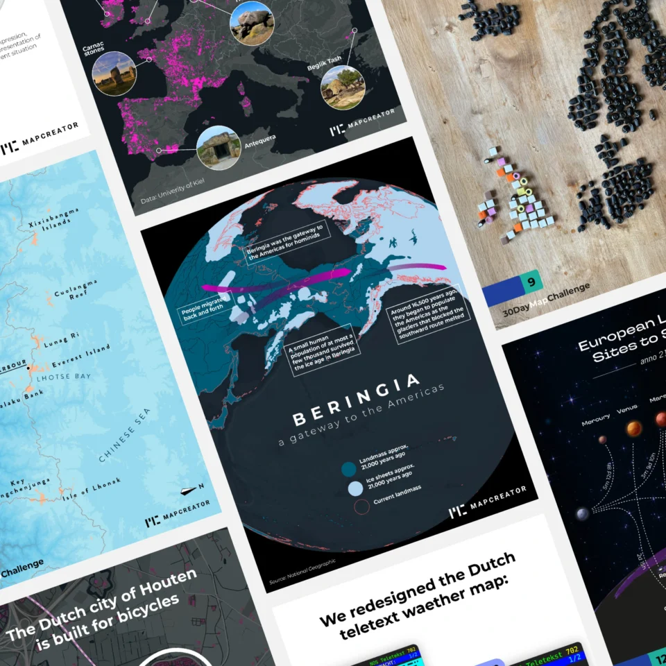 ejemplos creados con Mapcreator por el influencer cartográfico Frans